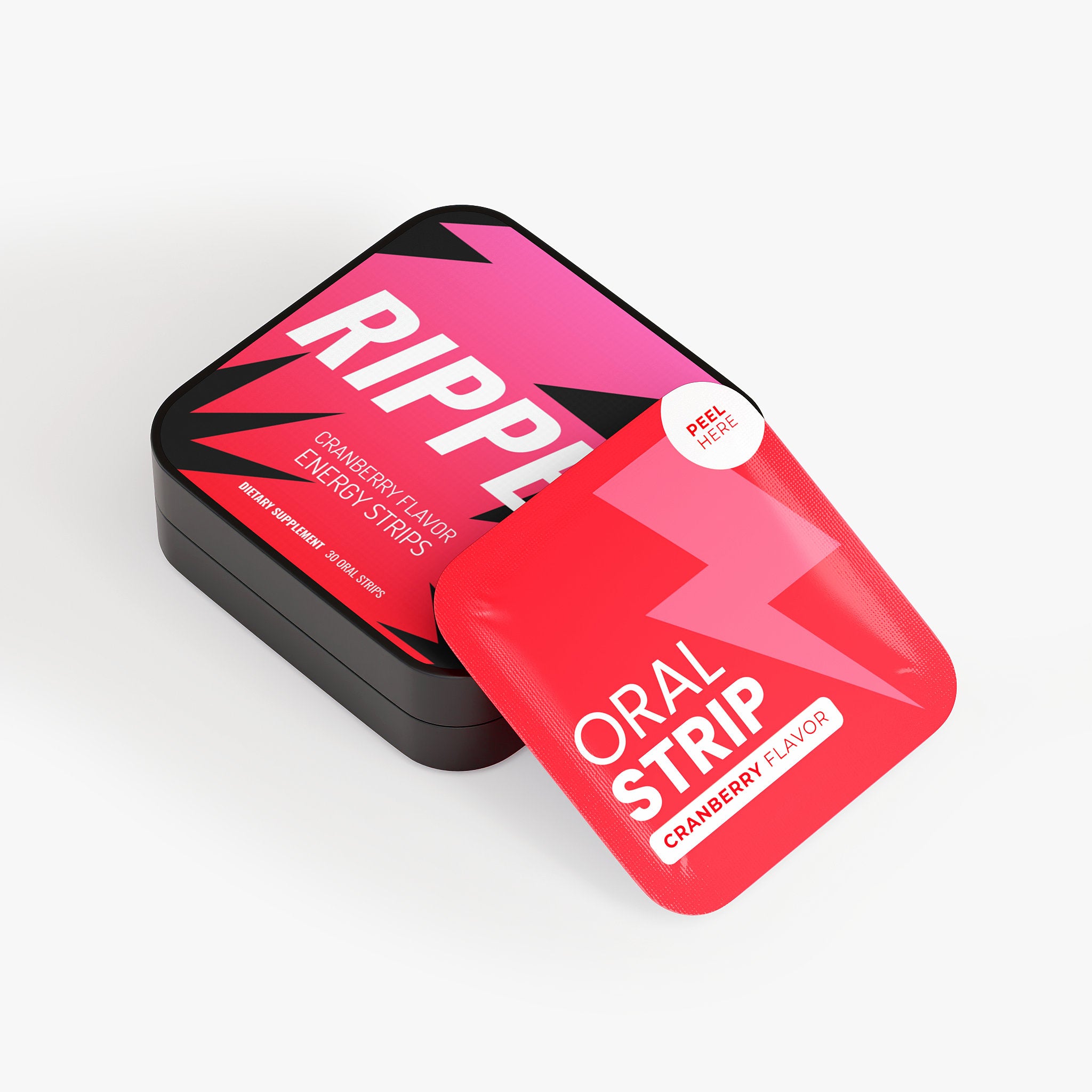 RIPPED Cranberry Energy Strips